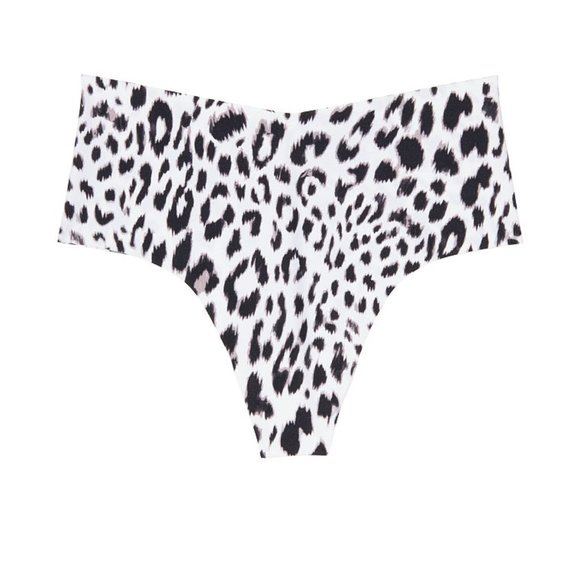 Midi Thong XS No Show NWT VS White Leopard - Picture 11 of 15